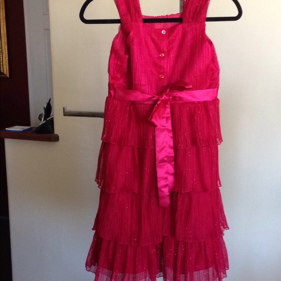 SOLD! Red Girls Dressy Dress - Picture 2 of 6